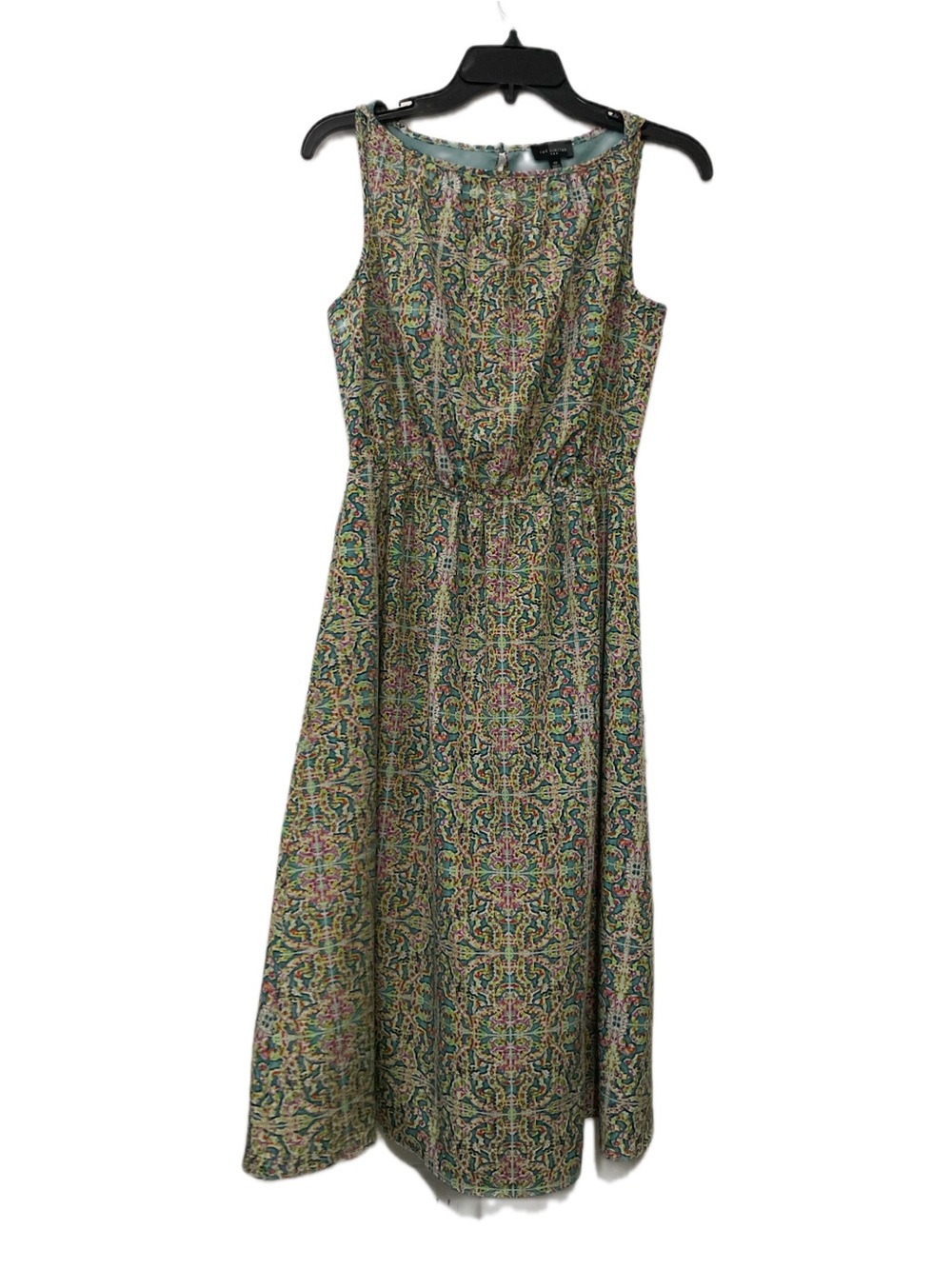 The Limited Green Multicolor Sleeveless Maxi Dress